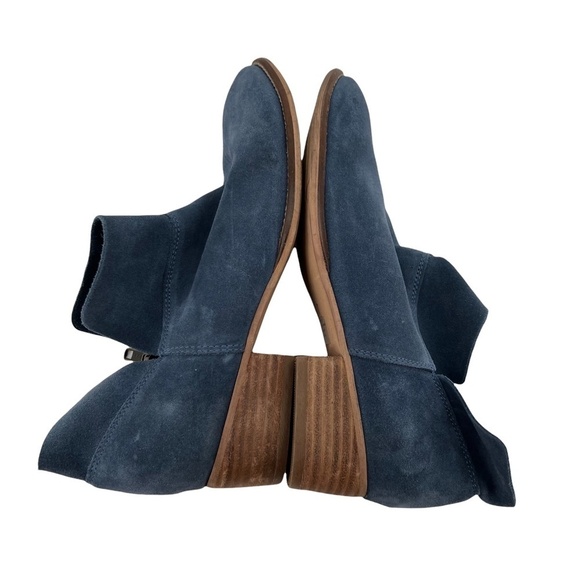 Seychelles Blue Snare Side Zip Block Heel Ankle Boots Size 7 Women’s - Picture 5 of 9